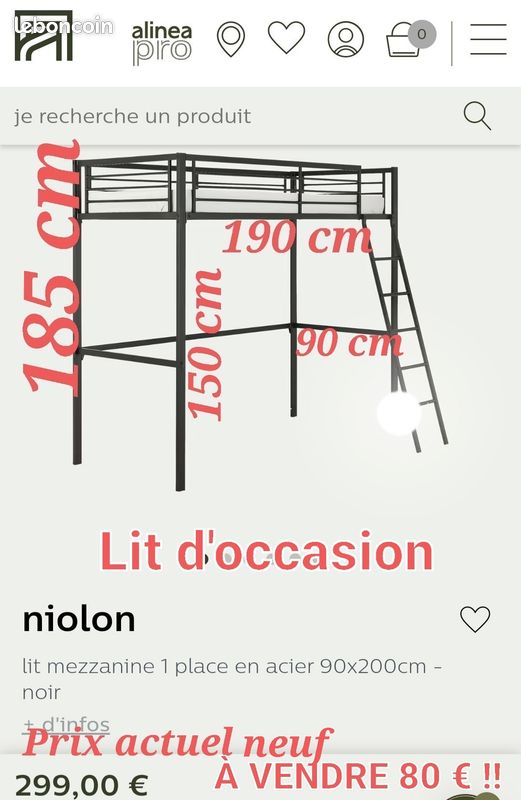 2 lits pour une personne (1 surélevé et 1 normal) (image 15)