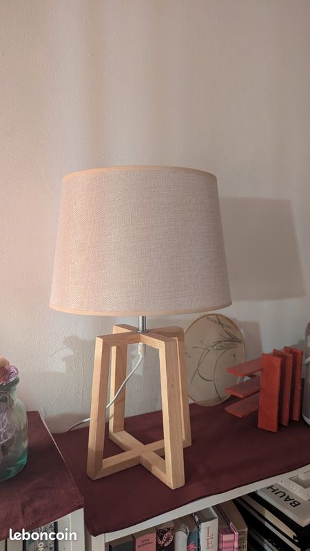 Lampe sur pied beige (image 3)