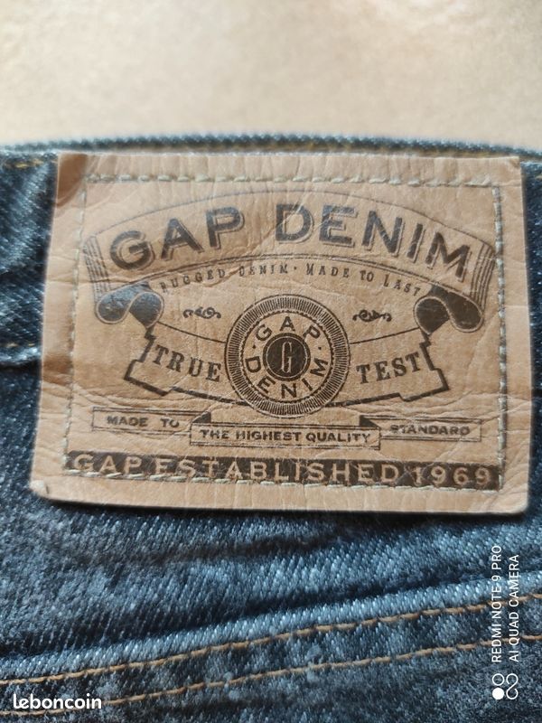 Jean gris Gap Denim loose fit 12 regular (image 2)