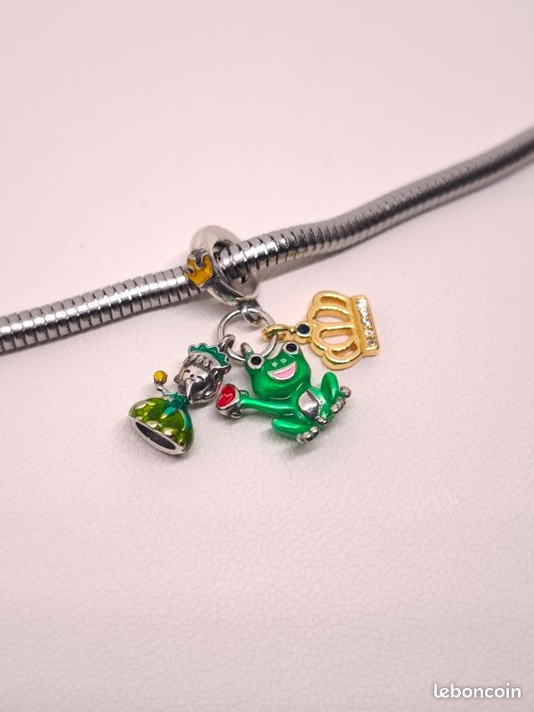 Charm La princesse et la grenouille - Argent 925 (image 2)