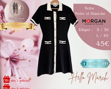 Robe Fille Cocktail Morgan & Co Taille M - Occasion Très Bon état
