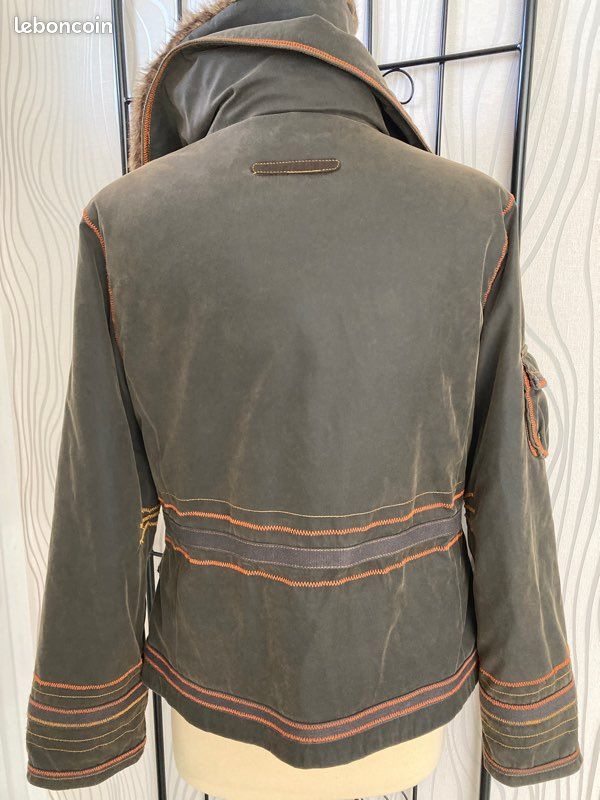 Veste chaude imperméable kaki T 38/40 matelassée « …Cie » (image 6)