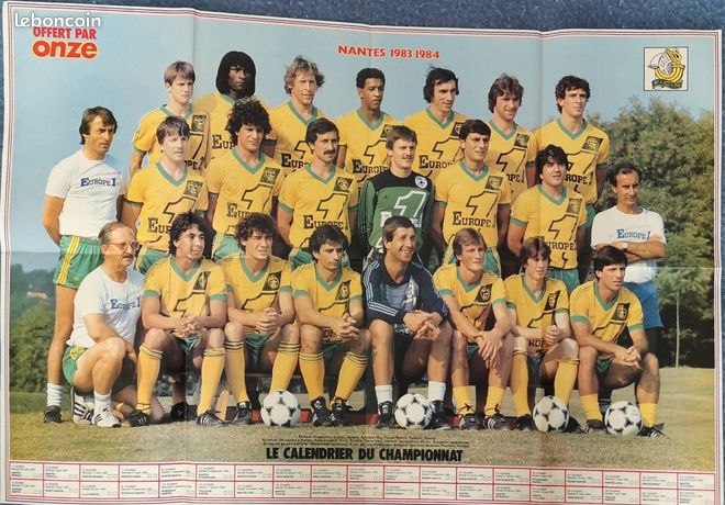 ensemble de 7 pages posters FCN )) Vintage FC NANTES 70s