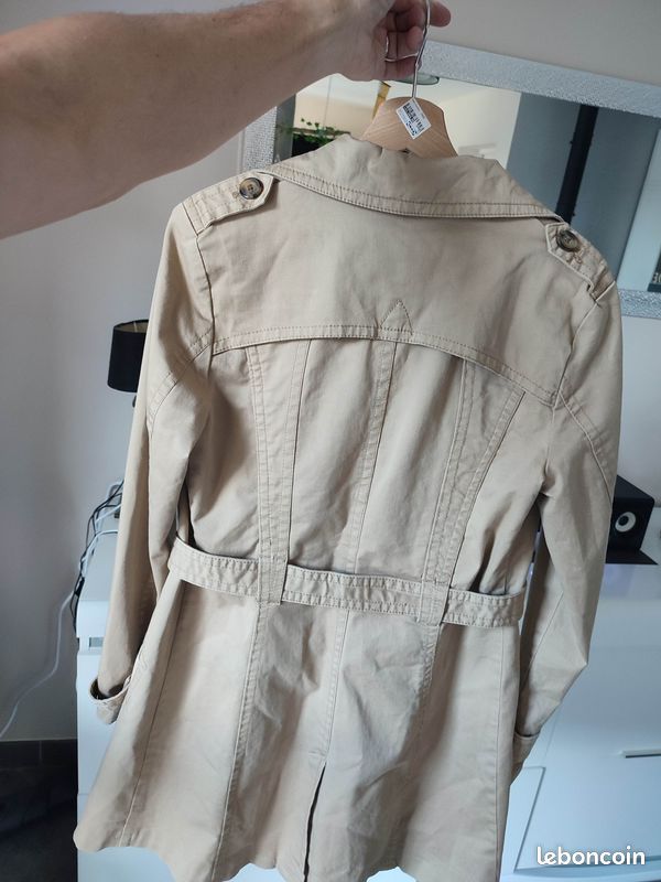 H&m Short Trench Trench Coat Femme H&m Trench-Coat Veste