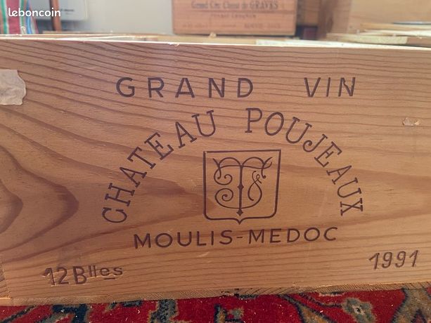 CAISSE BOIS VIN vide chateau chasse spleen moulis 2000 EUR 5,00 - FR