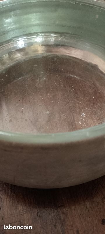 Vide poche en verre épais ancien (image 3)