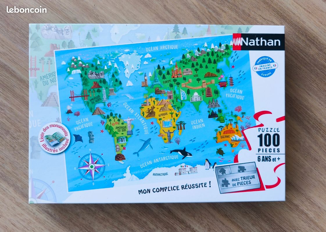 Puzzle carte du monde 1000 pièces neuf - Jeux & Jouets