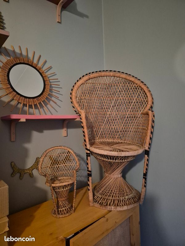 Fauteuil osier enfant (image 1)