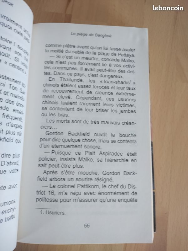 Livre roman SAS Le piège de Bangkok (image 3)
