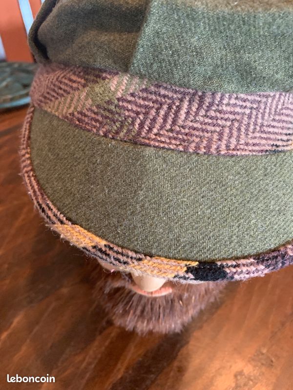 Casquette Gavroche Hiver Vert Kaki (image 4)