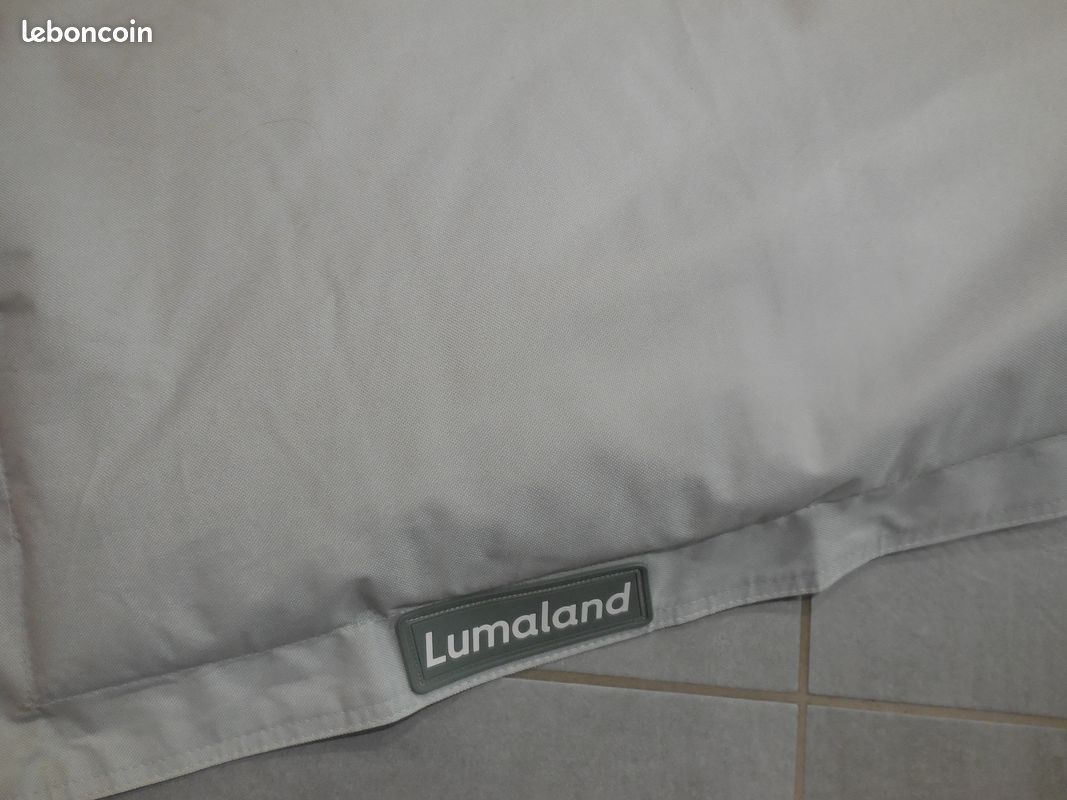 Grand pouf gris (image 3)