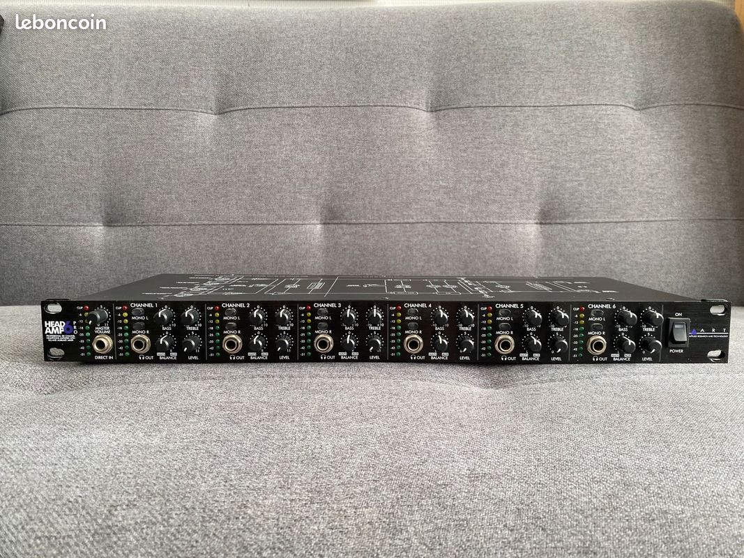 Art HeadAmp 6 Pro + Sac 3u Shallow et 2 câbles patch (image 5)