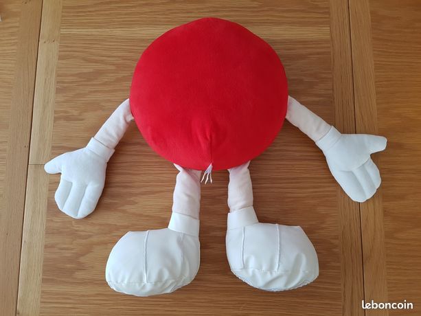 Peluche M&M's - Grenouille Rouge (sans Couronne) - Occasion - Référence R173