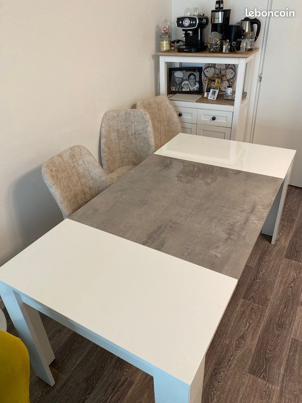 Table à manger avec double rallonge (image 4)