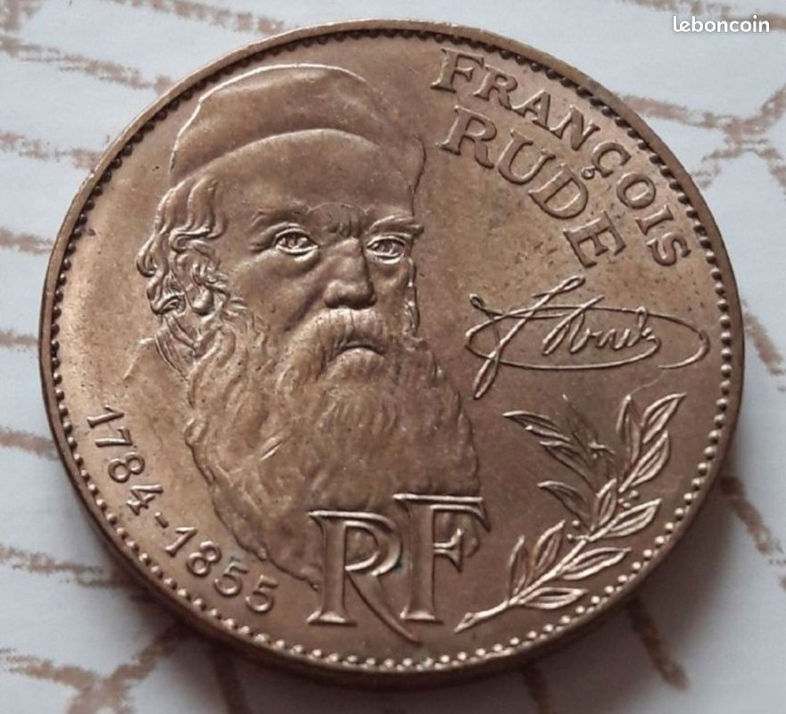 Pièce 10 Francs François Rude 1984 - Aluminium - Parfait état