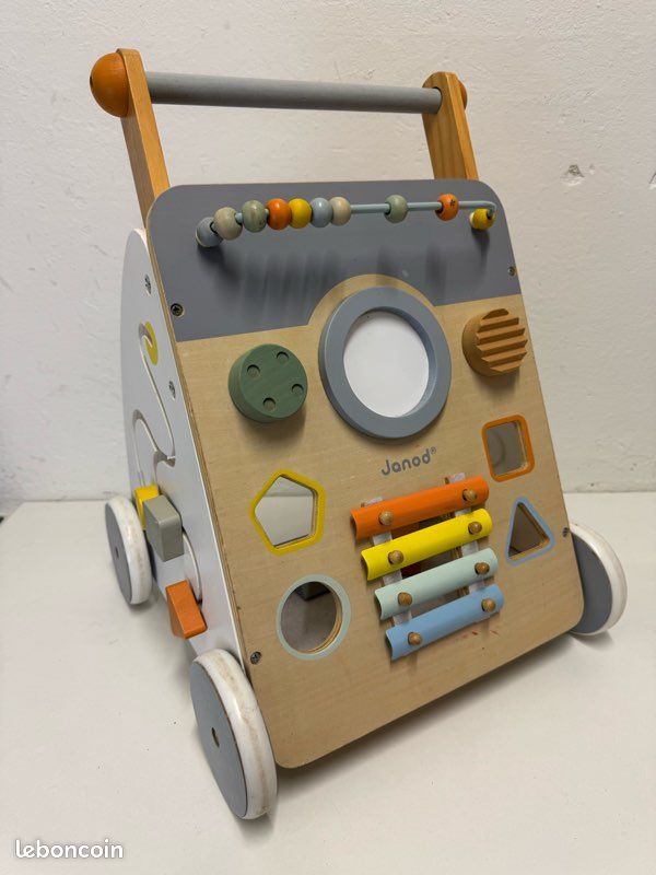 Sweet Cocoon Trotteur En Bois Janod Chariot Multi-Activités Sweet