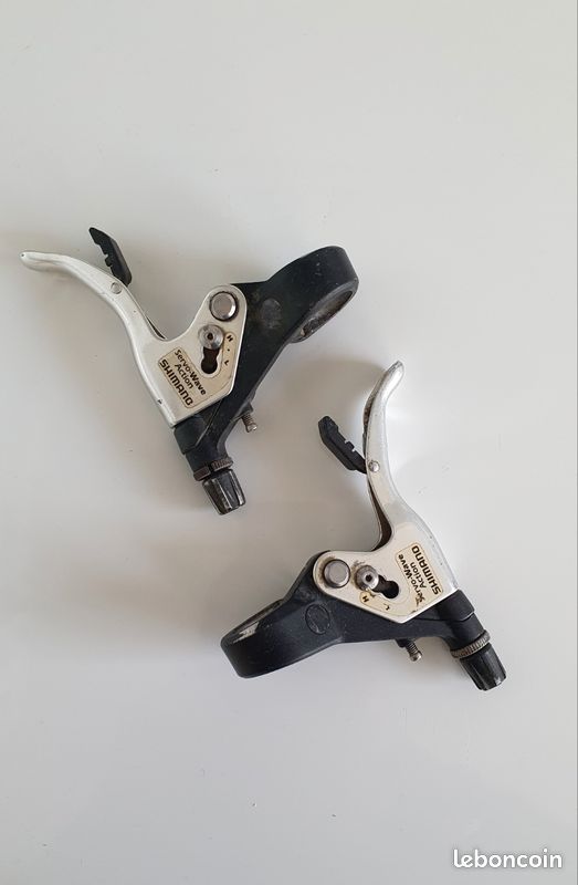 Leviers De Frein Shimano Exage ST-M320 Vintage, Pour Pièces (non Fonctionnels)