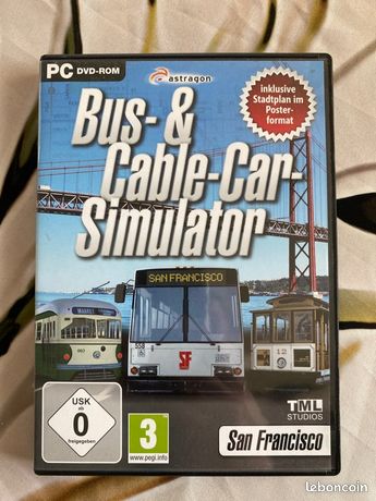 Bus- & Cable-Car-Simulator (astragon) - Jeu PC - État Bon