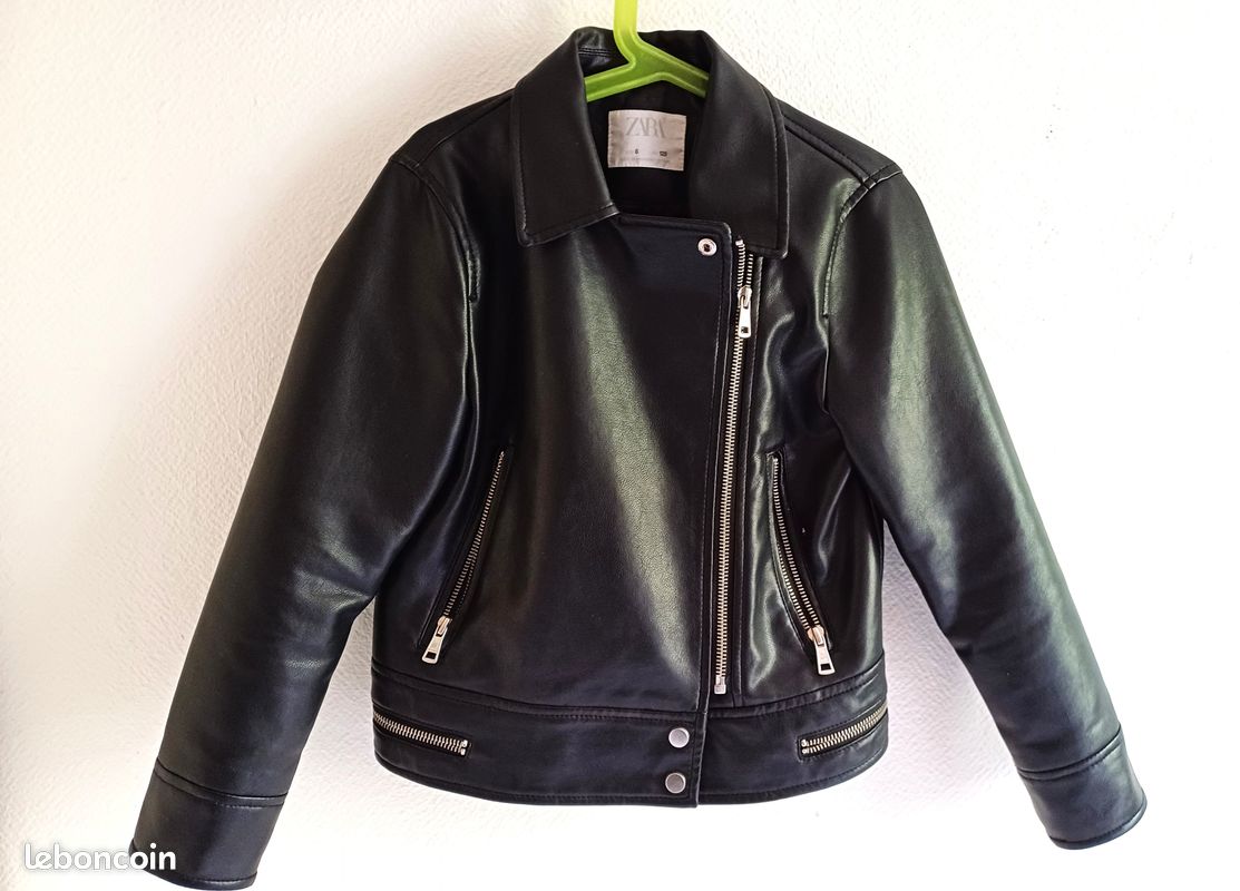 Veste Simili Cuir Fille Veste Perfecto Enfant Manteau 14 Ans