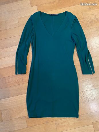 Vert Sapin Robe Zara Longue Verte Robe Verte Robes Zara Nouvelle