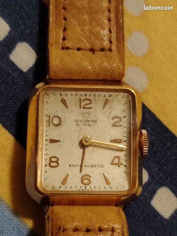 MONTRE SUISSE VINTAGE Années 1940 Piaget Chronographe Wind Up Plaqué Or