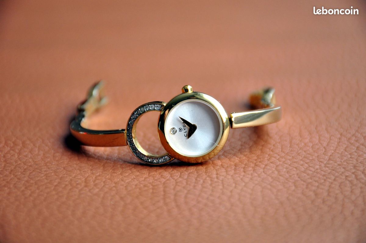 Montre Bracelet Vintage N1917 Quartz - Marque Clyda - Occasion - Ne Fonctionne Pas (pile ?)