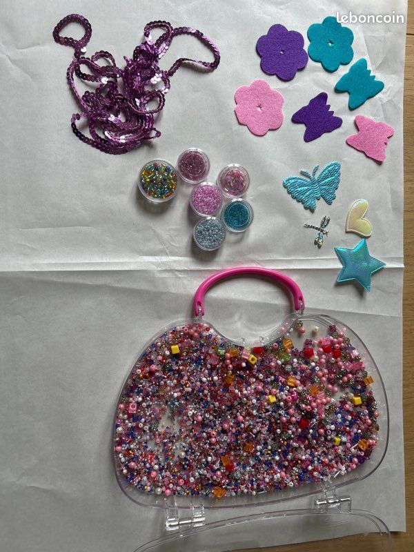 Lot de perles, de rocailles et accessoires pour loisirs, créatifs (image 1)