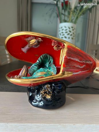 Lampe Coquillage Vintage 22cm - Décoration Non électrifiée