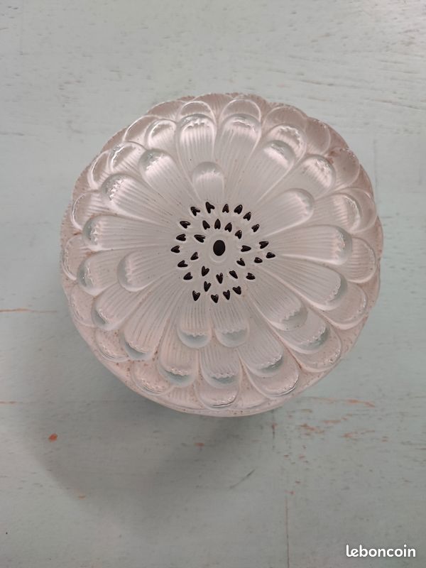 Lalique sublime boîte en verre avec couvercle modèle Dahlia (image 2)