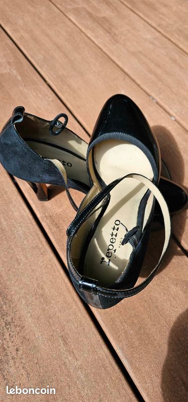 Chaussures à talons Repetto Noir vernis T38 1/2 Mimi (image 7)