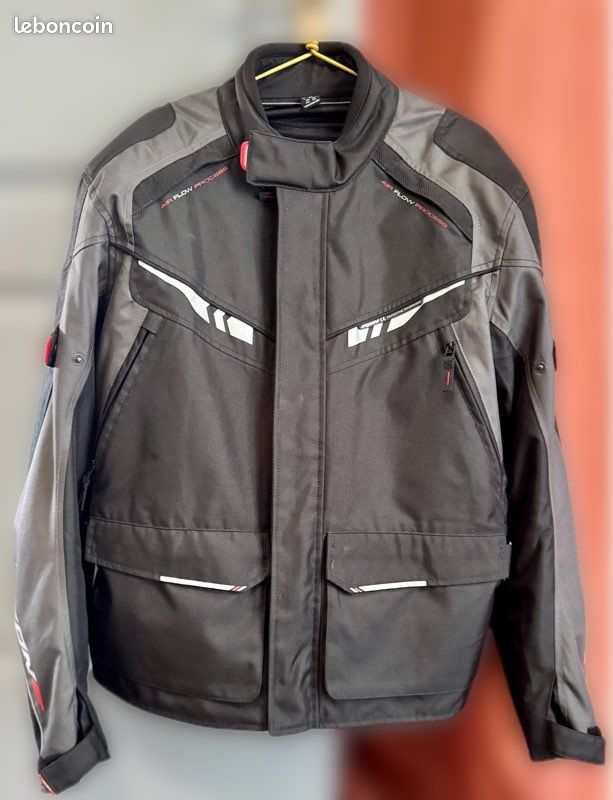 Blouson moto IXON été mi-saison ventilé protections – très bon état (image 1)