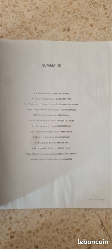 REVUE DES DEUX MONDES. Hors Serie. MAIGRET. La France éternelle de SIMENON (image 3)
