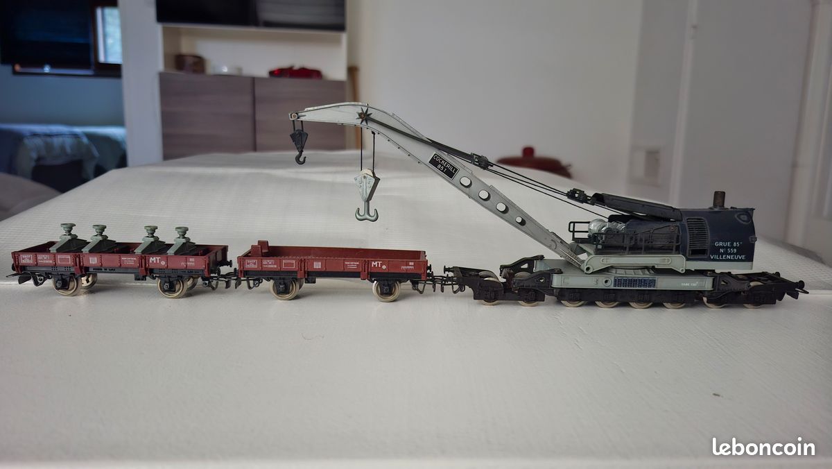 La mythique grue Cockerill 85t de Jouef Belle et fonctionnelle