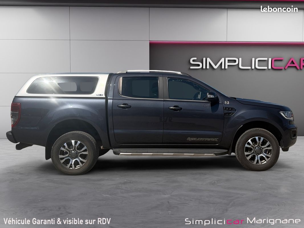 Ford ranger double cabine 2.0 ecoblue 213 bv10 wildtrak hardtop attelage cuir chauffant garantie 12 mois (image 9)