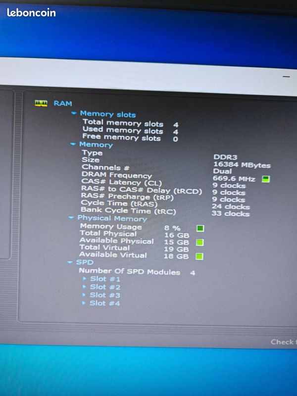 Lot Carte mère + Processeur AMD FX 6300 + Disque dur samsung - Windows 10 (image 9)