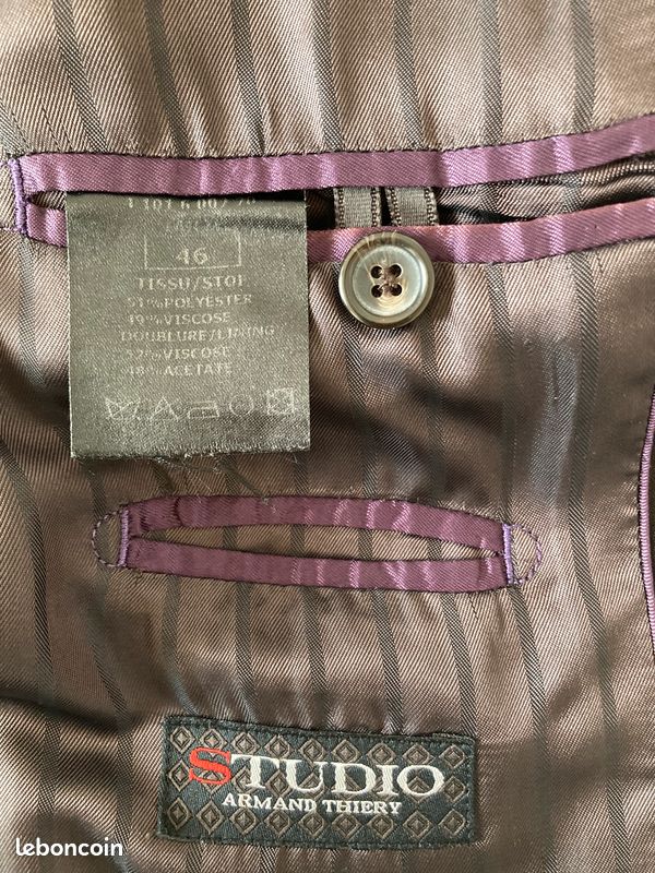 Costume complet veste 46 pantalon 38 (image 2)
