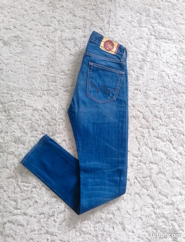Jean Japan Rags 611 Britz WG103 pour homme coupe ajustée