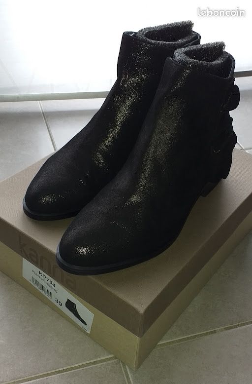 Bottines Kanna noir brillant taille 39 (image 2)