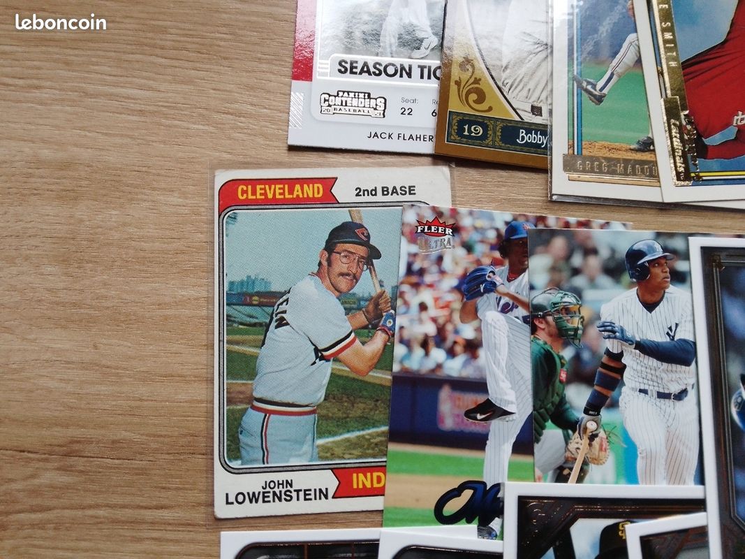 Lot de 50 cartes baseball différentes dont un autographe Topps Bowman etc (image 8)