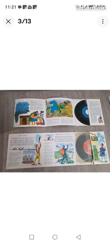 Lot de 5 très ancien 45 T , microsillon RONDES ,CONTES .... Des années 70 (image 11)