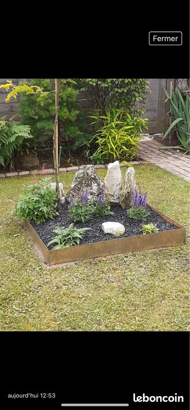 Bordure de jardin en acier Corten (image 1)