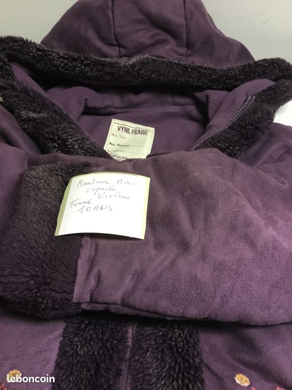 Manteau fille violet (image 4)