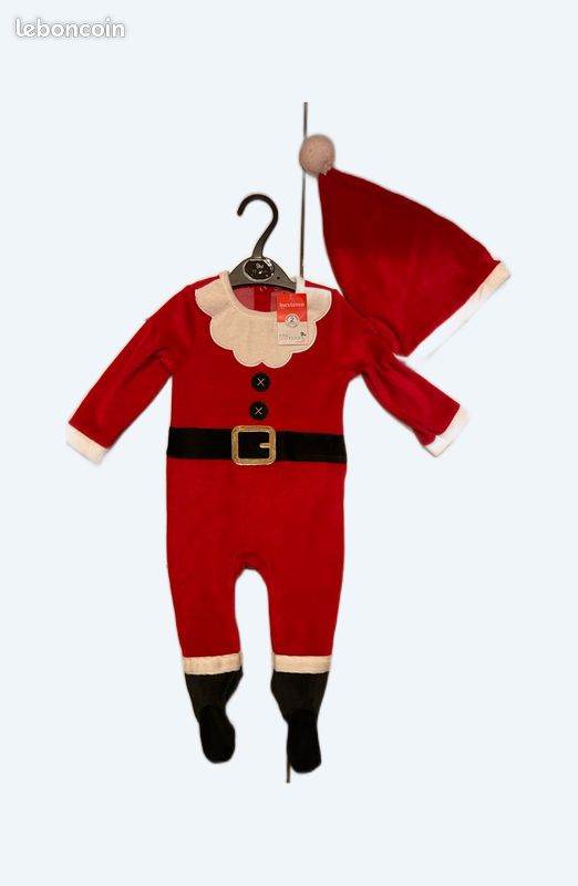 Pyjama Père Noel BÉBÉ 9mois (image 1)
