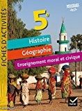 Histoire Géographie Enseignement moral et civique 5eme Fiches d'activités (image 1)