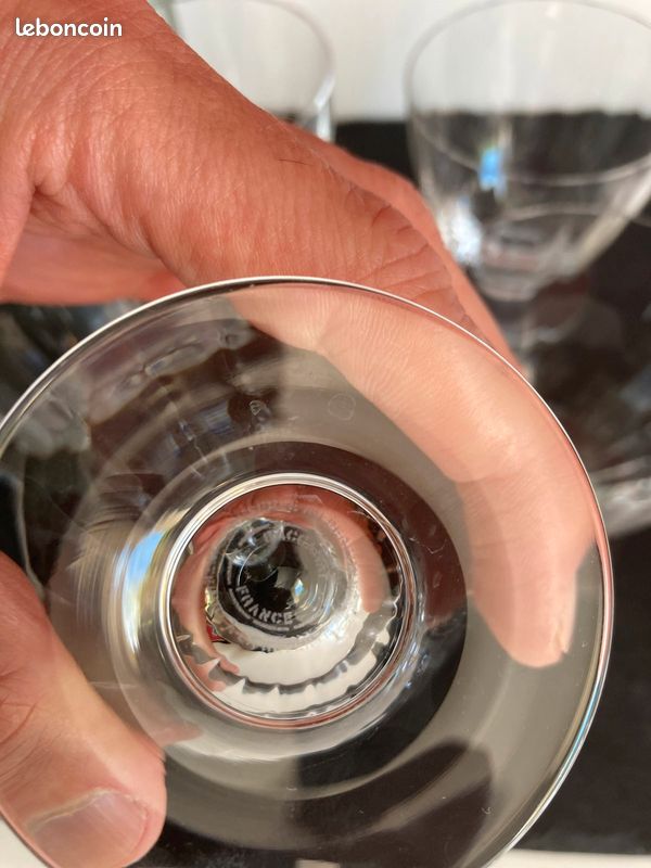 5 verres BACCARAT FLEUR OPTIQUE 8,2cm (image 2)