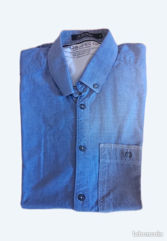 Chemise Bleue Boutonnée Nordstrom Pour Garçon - Taille 14 - Occasion Très Bon état