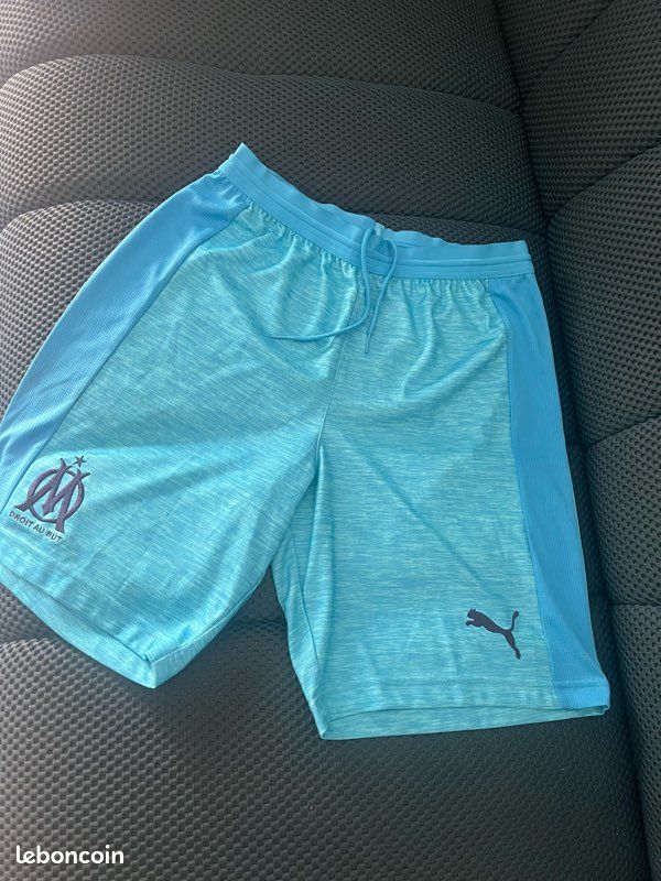 Short Olympique de Marseille Puma Bleu Ciel Chine – Taille S (image 1)