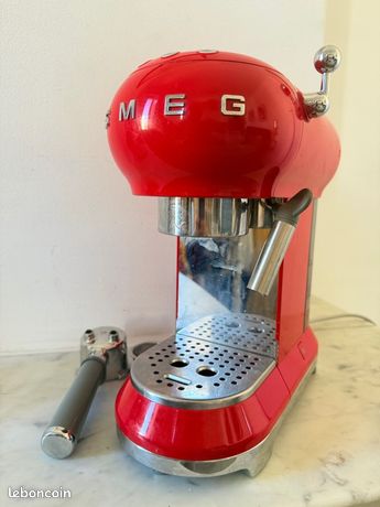 CREATE THERA Retro - Machine à café rétro - Noir - Deux bras à café