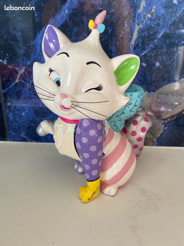 Figurine De Collection Britto - Le Chat De Cheshire (Disney, Rose) Par Enesco