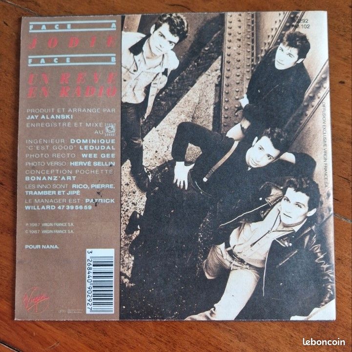 45t Les Innocents - Jodie 7" (image 2)